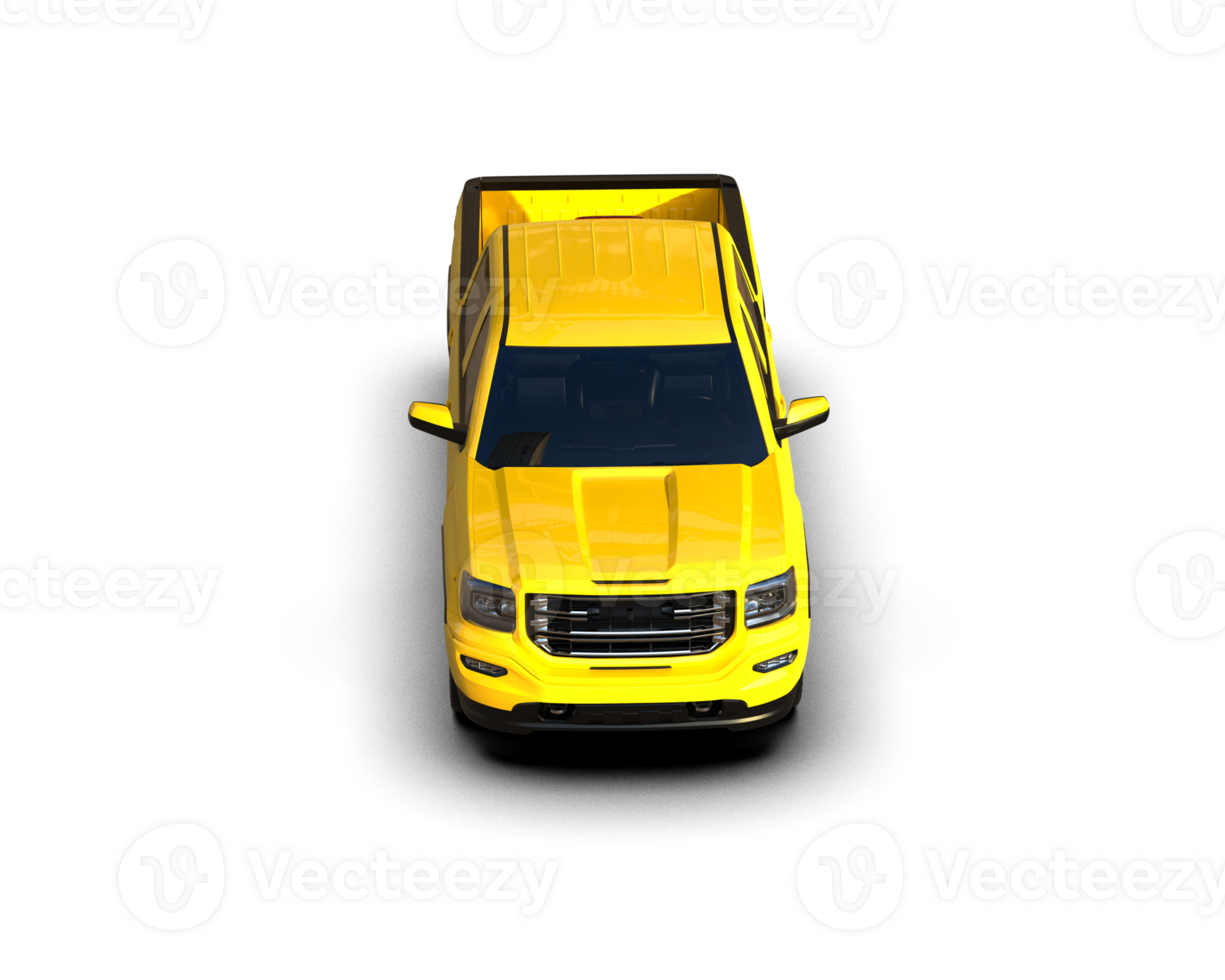 Pickup truck isolated on background. 3d rendering - illustration png