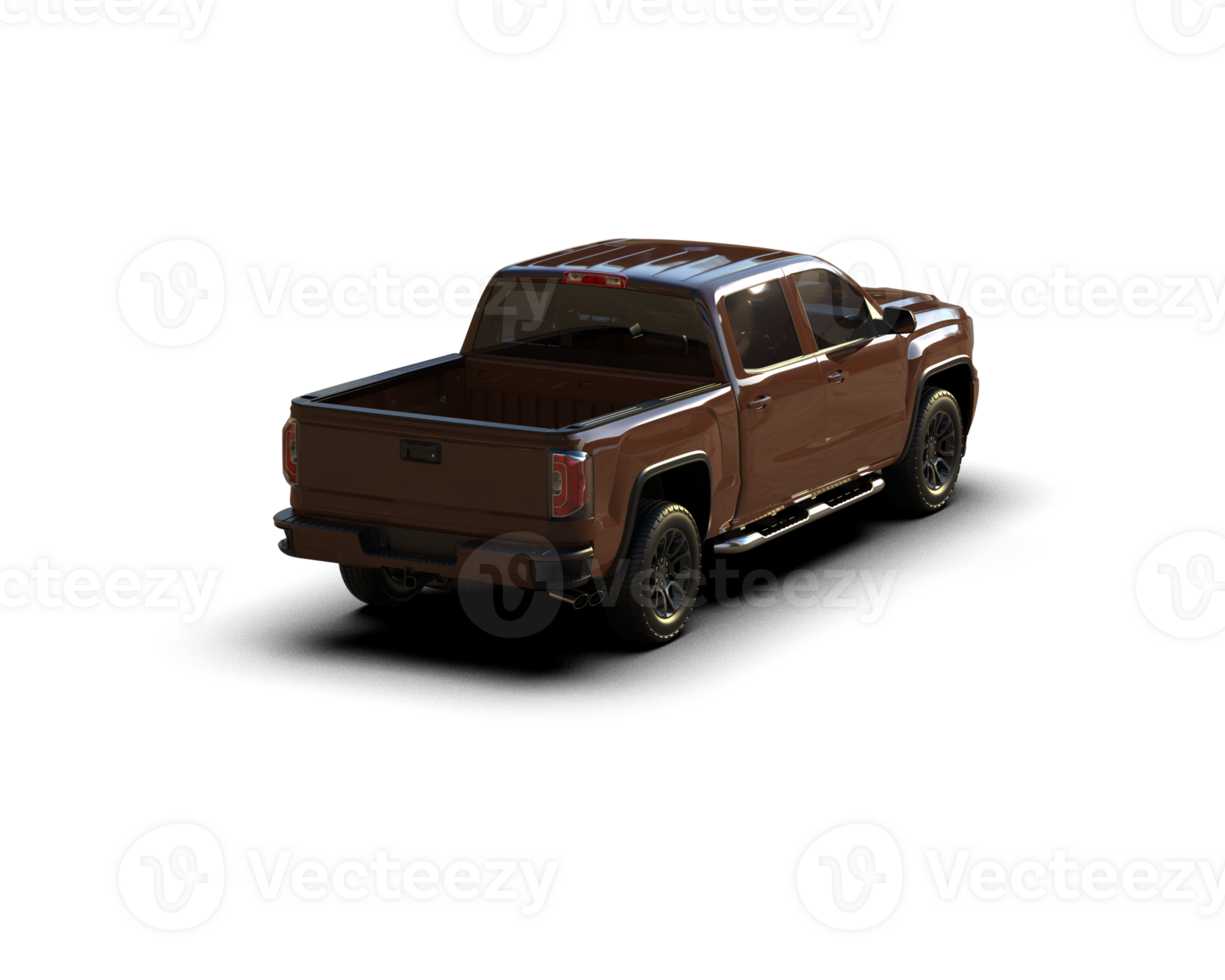 Pickup truck isolated on background. 3d rendering - illustration png