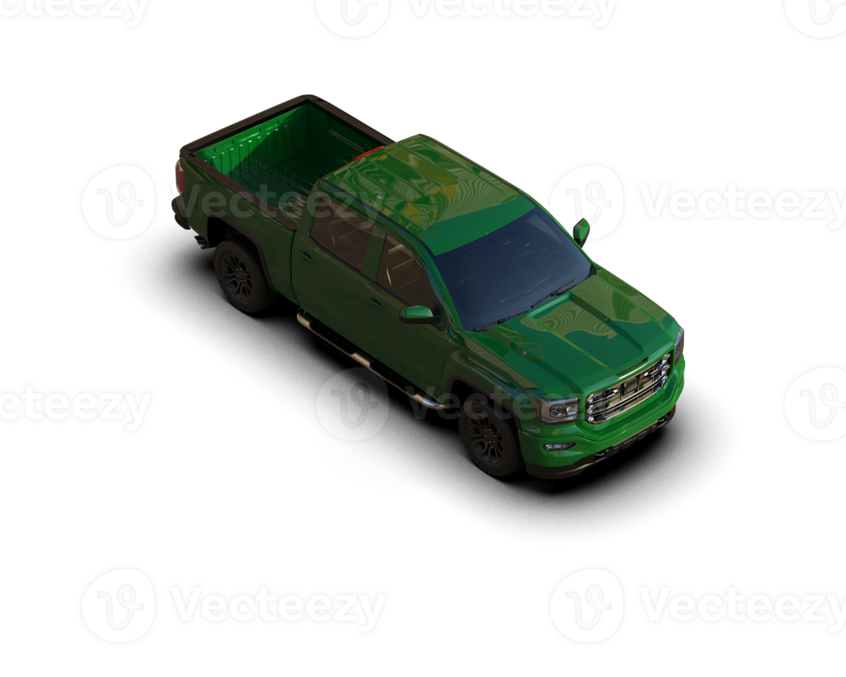 Pickup truck isolated on background. 3d rendering - illustration png