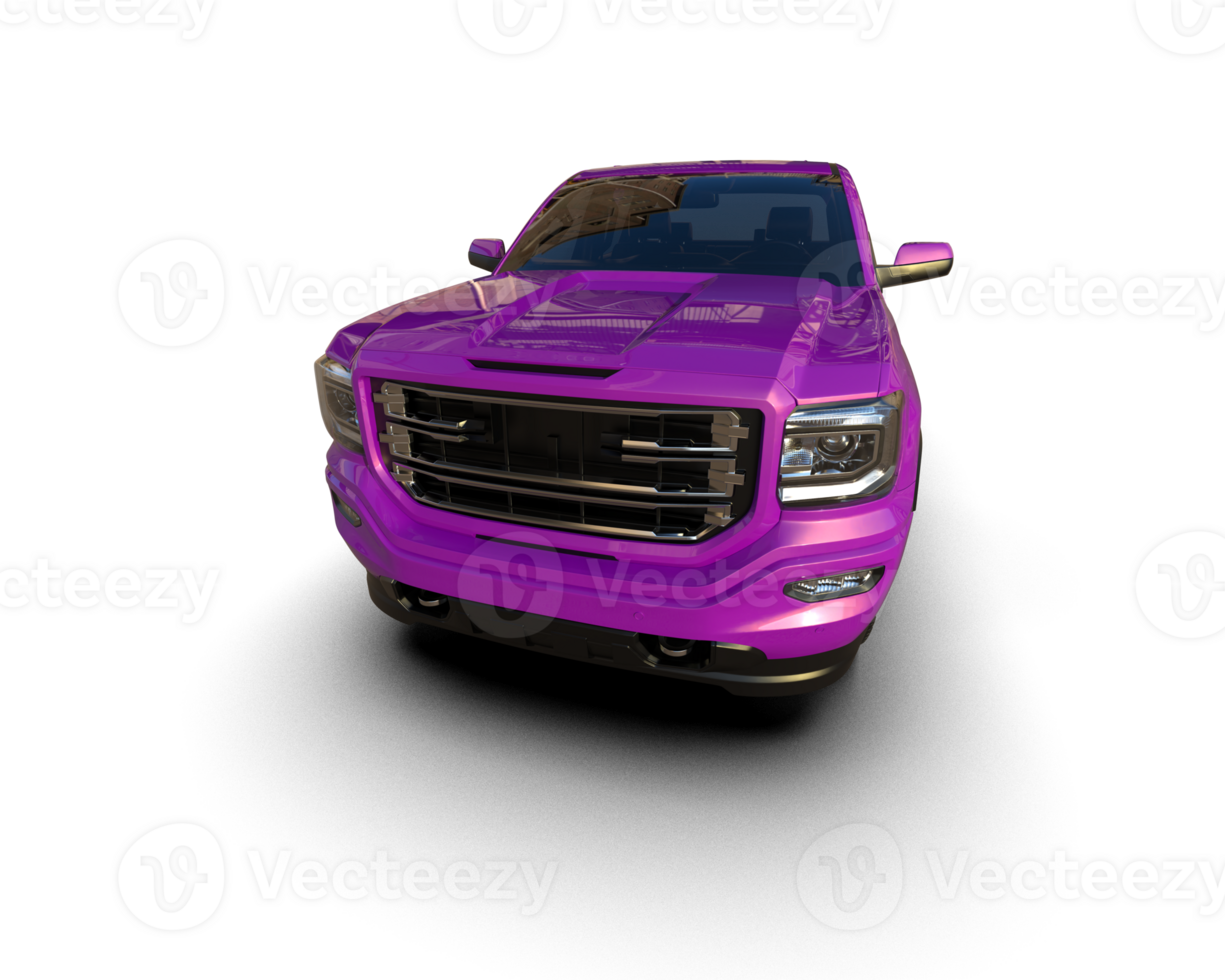 Pickup truck isolated on background. 3d rendering - illustration png