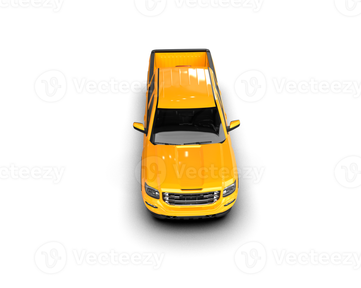 Pickup truck isolated on background. 3d rendering - illustration png
