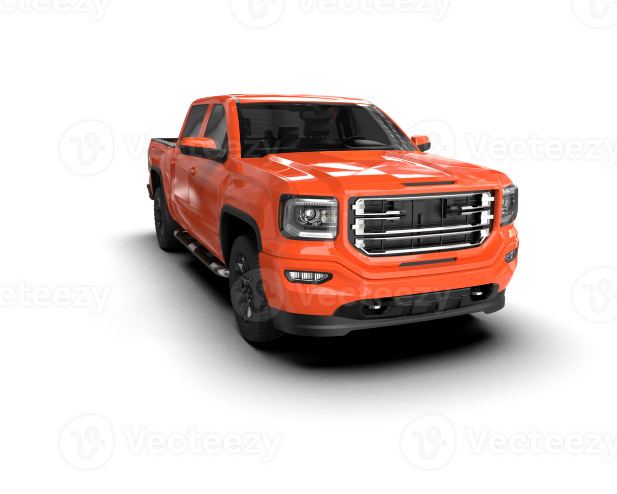 Pickup truck isolated on background. 3d rendering - illustration png