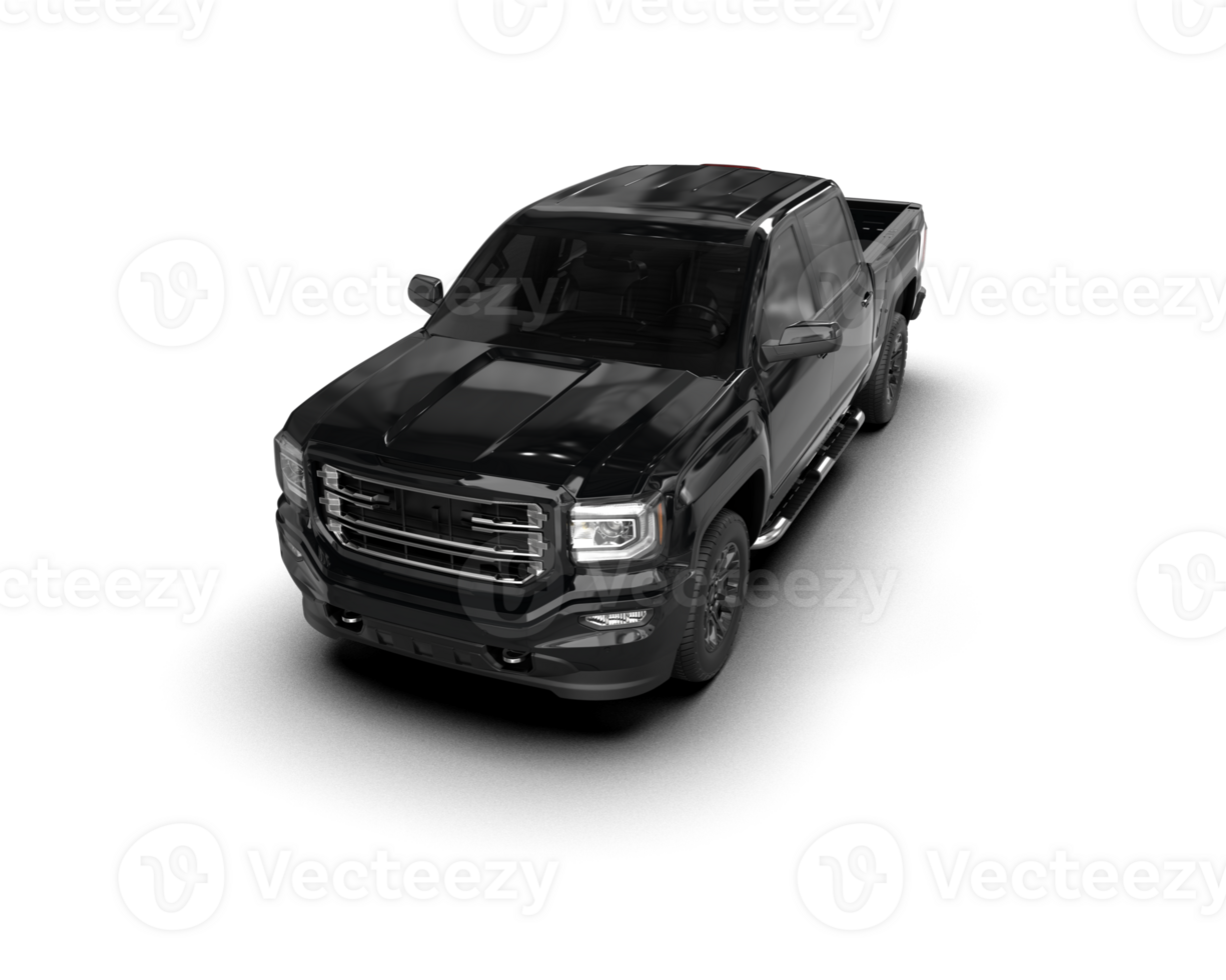 Pickup truck isolated on background. 3d rendering - illustration png