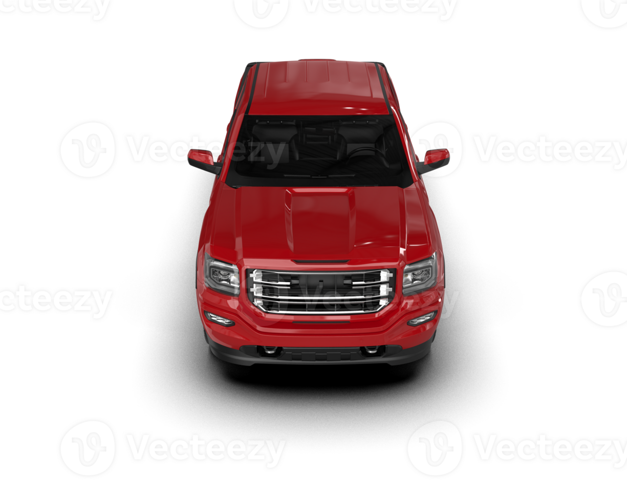 Pickup truck isolated on background. 3d rendering - illustration png