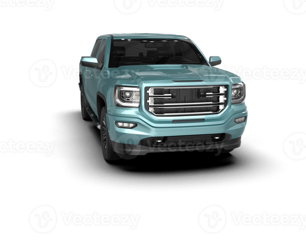 Pickup truck isolated on background. 3d rendering - illustration png
