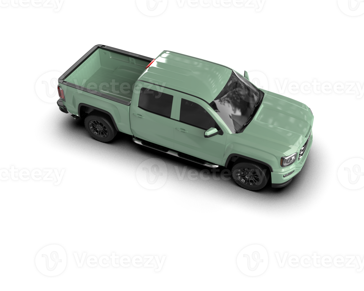 Pickup truck isolated on background. 3d rendering - illustration png