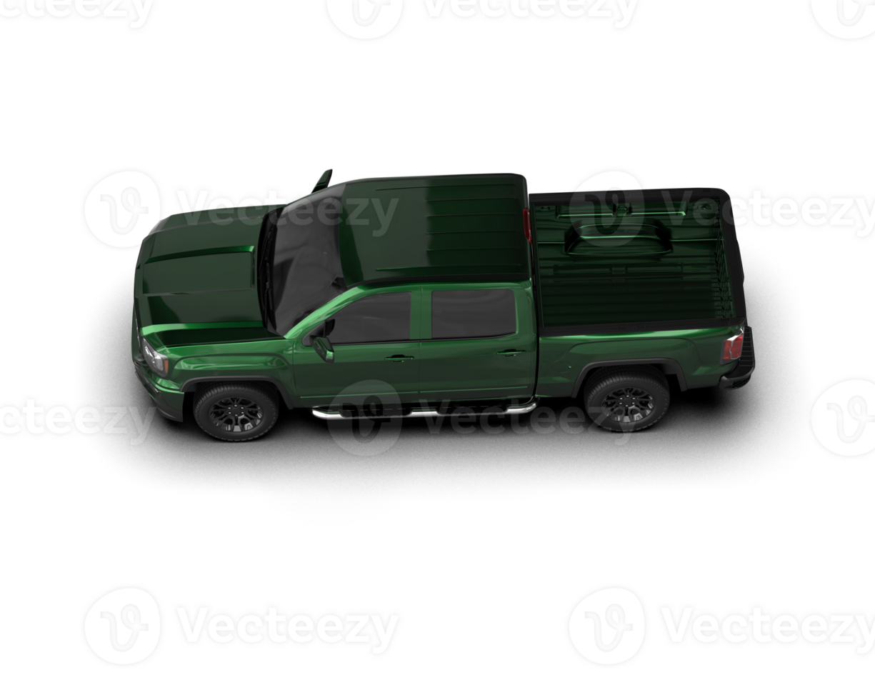 Pickup truck isolated on background. 3d rendering - illustration png