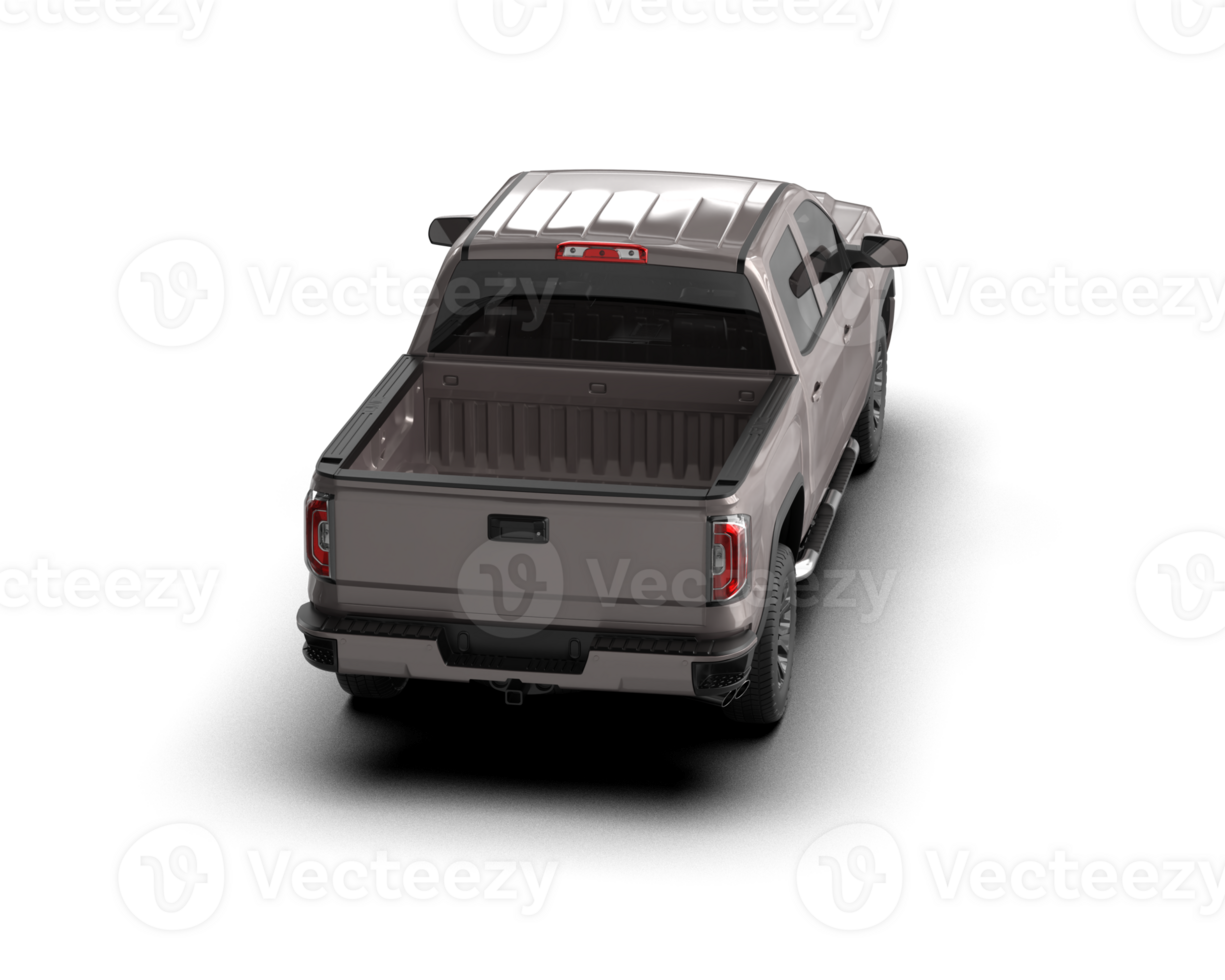 Pickup truck isolated on background. 3d rendering - illustration png