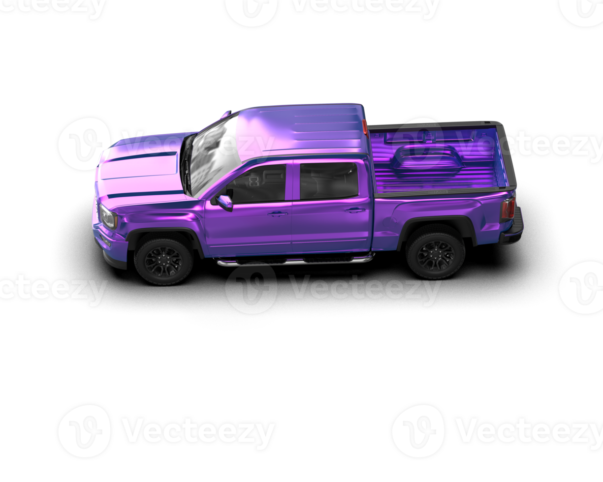 Pickup truck isolated on background. 3d rendering - illustration png