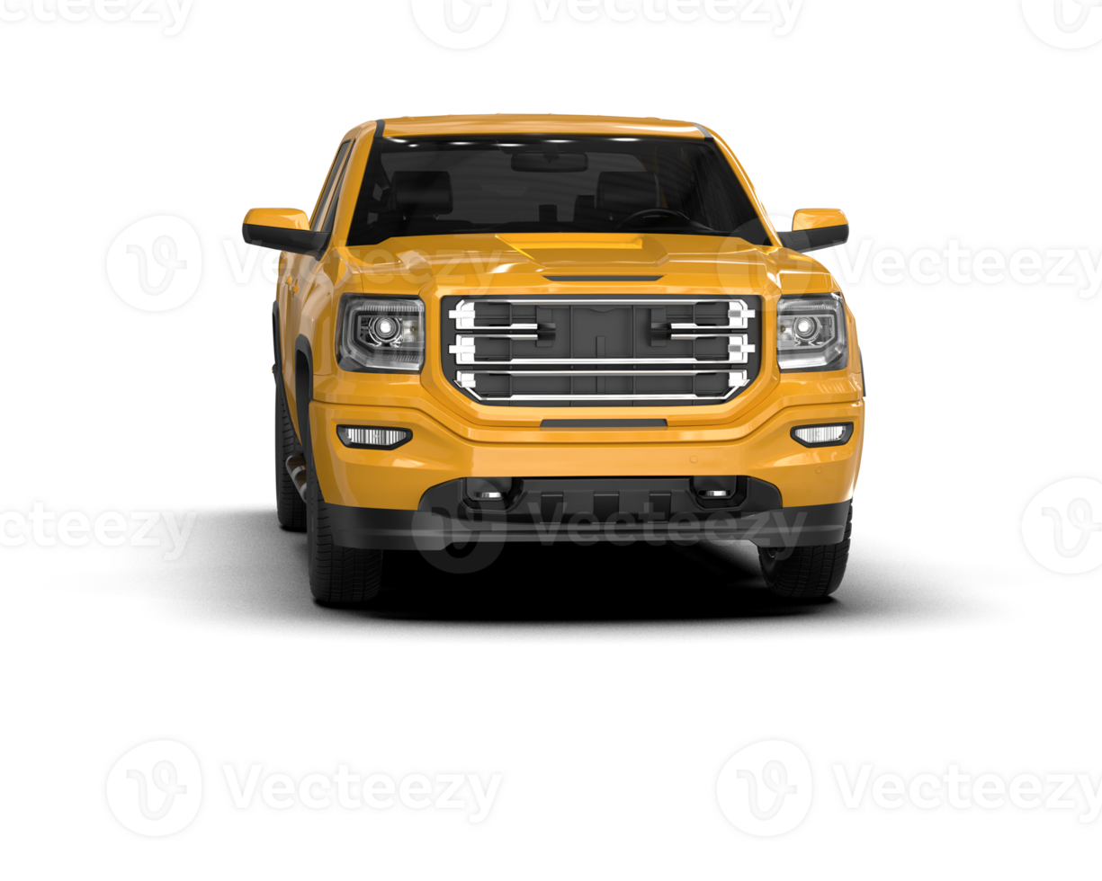Pickup truck isolated on background. 3d rendering - illustration png