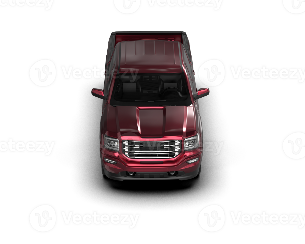 Pickup truck isolated on background. 3d rendering - illustration png