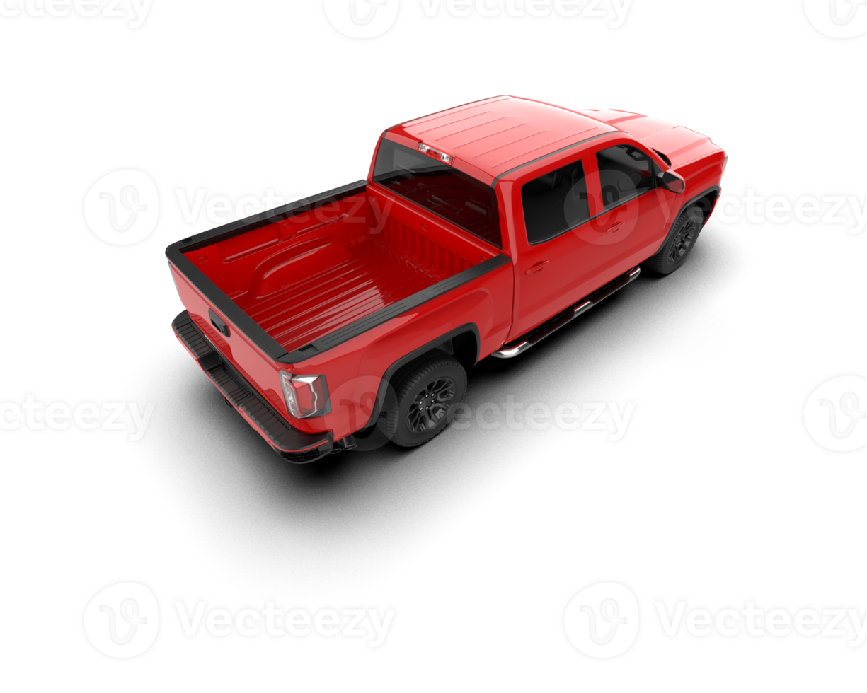 Pickup truck isolated on background. 3d rendering - illustration png