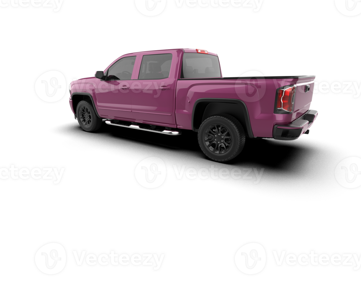 Pickup truck isolated on background. 3d rendering - illustration png