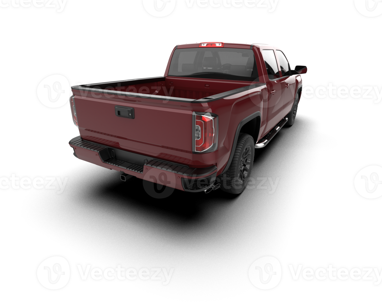 Pickup truck isolated on background. 3d rendering - illustration png