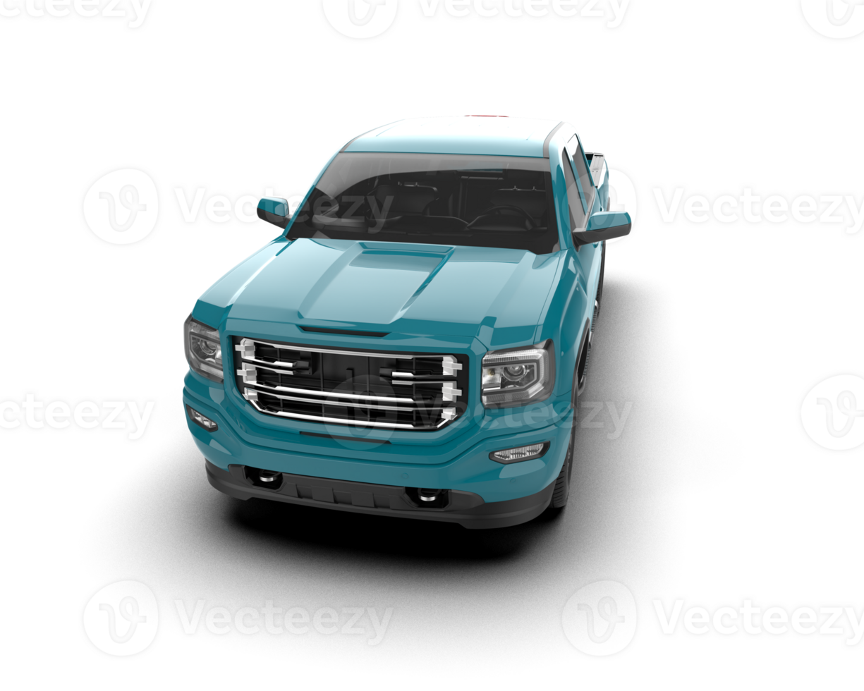 Pickup truck isolated on background. 3d rendering - illustration png