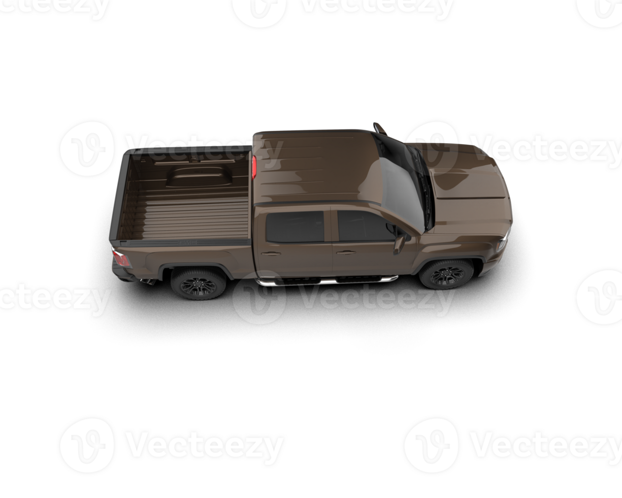 Pickup truck isolated on background. 3d rendering - illustration png