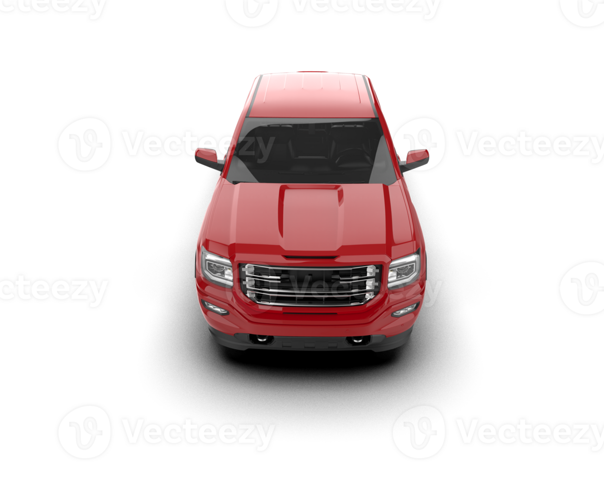 Pickup truck isolated on background. 3d rendering - illustration png