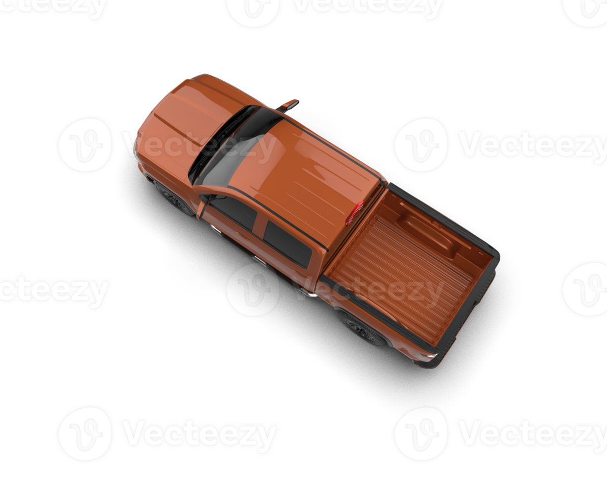 Pickup truck isolated on background. 3d rendering - illustration png