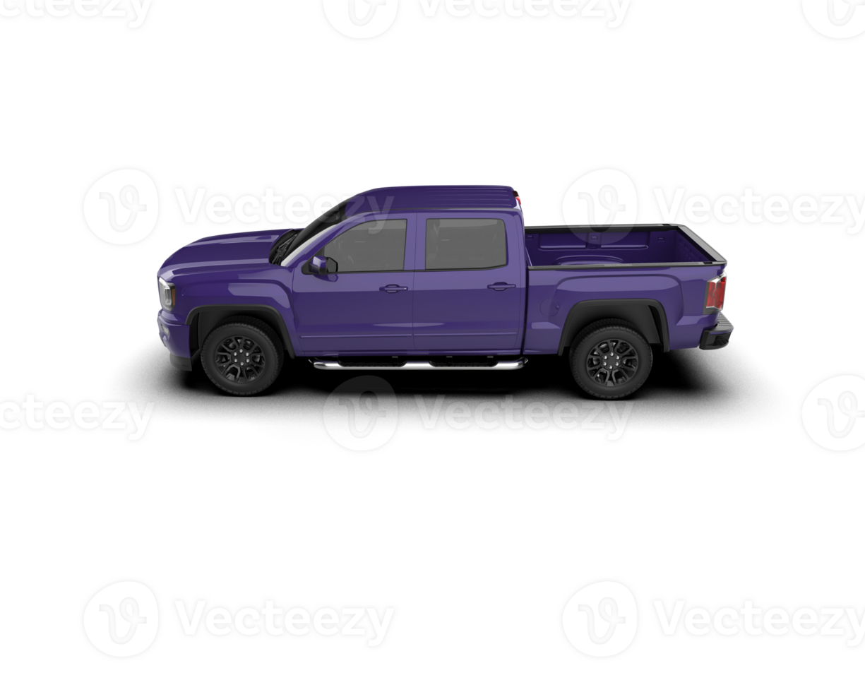 Pickup truck isolated on background. 3d rendering - illustration png