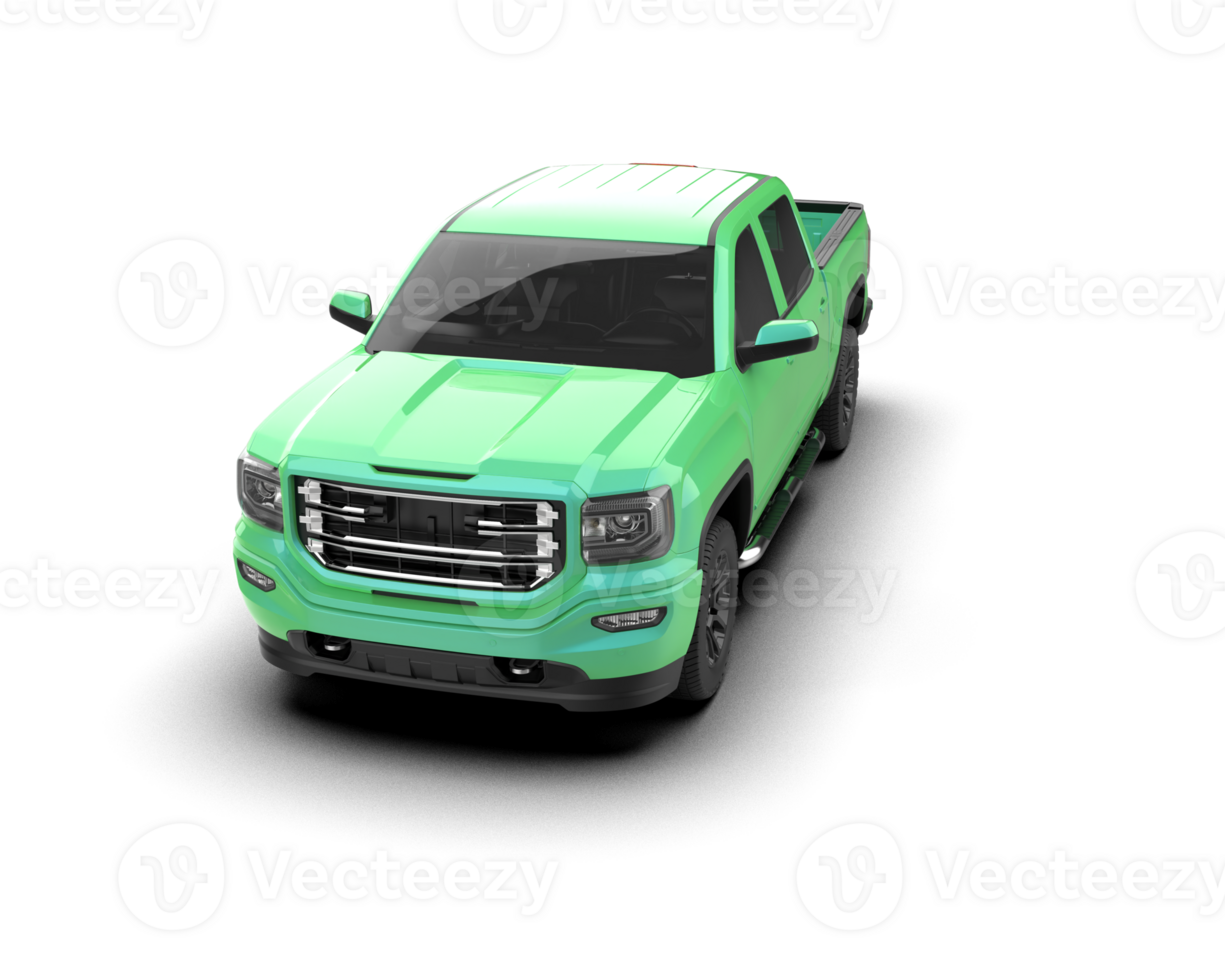 Pickup truck isolated on background. 3d rendering - illustration png