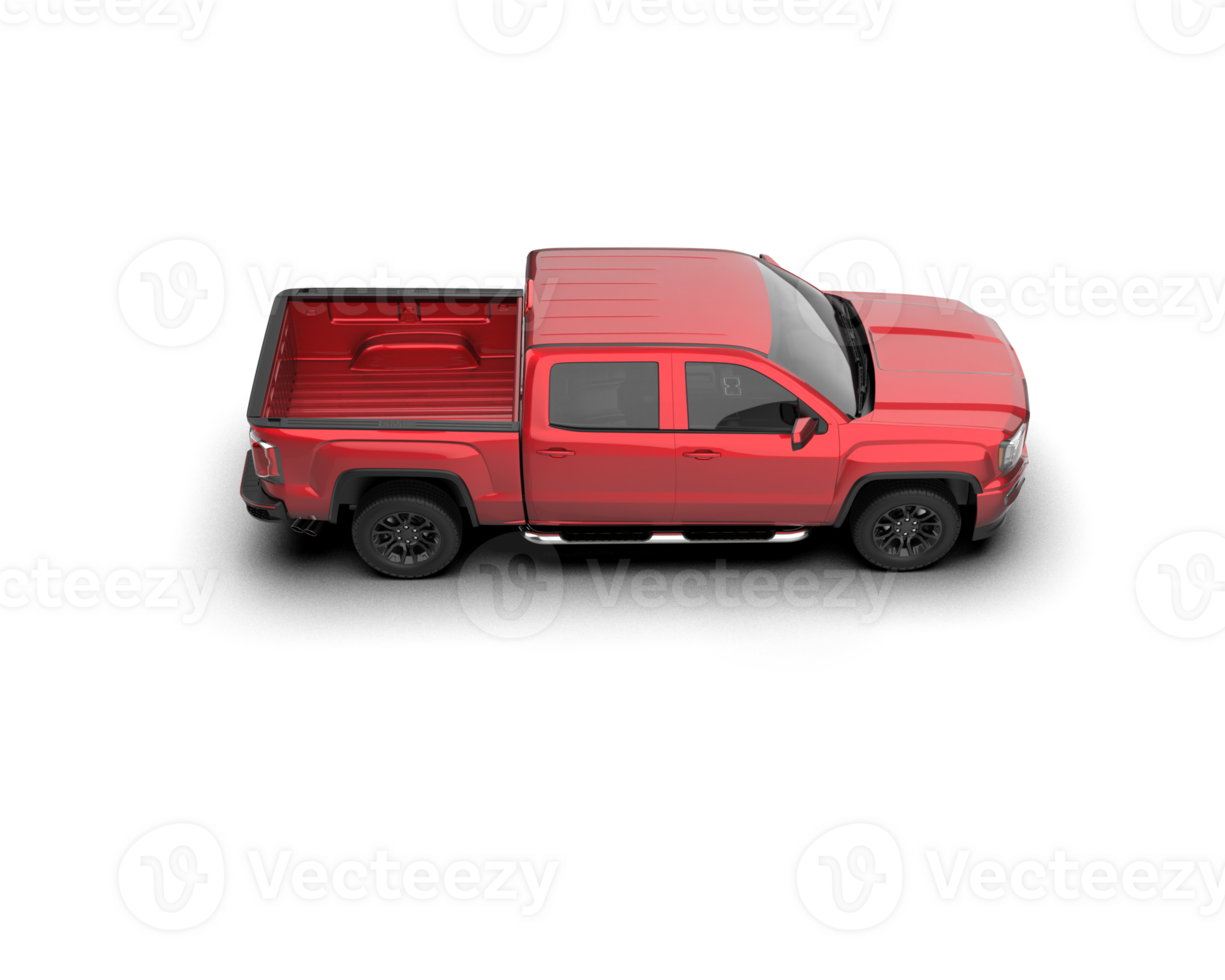 Pickup truck isolated on background. 3d rendering - illustration png