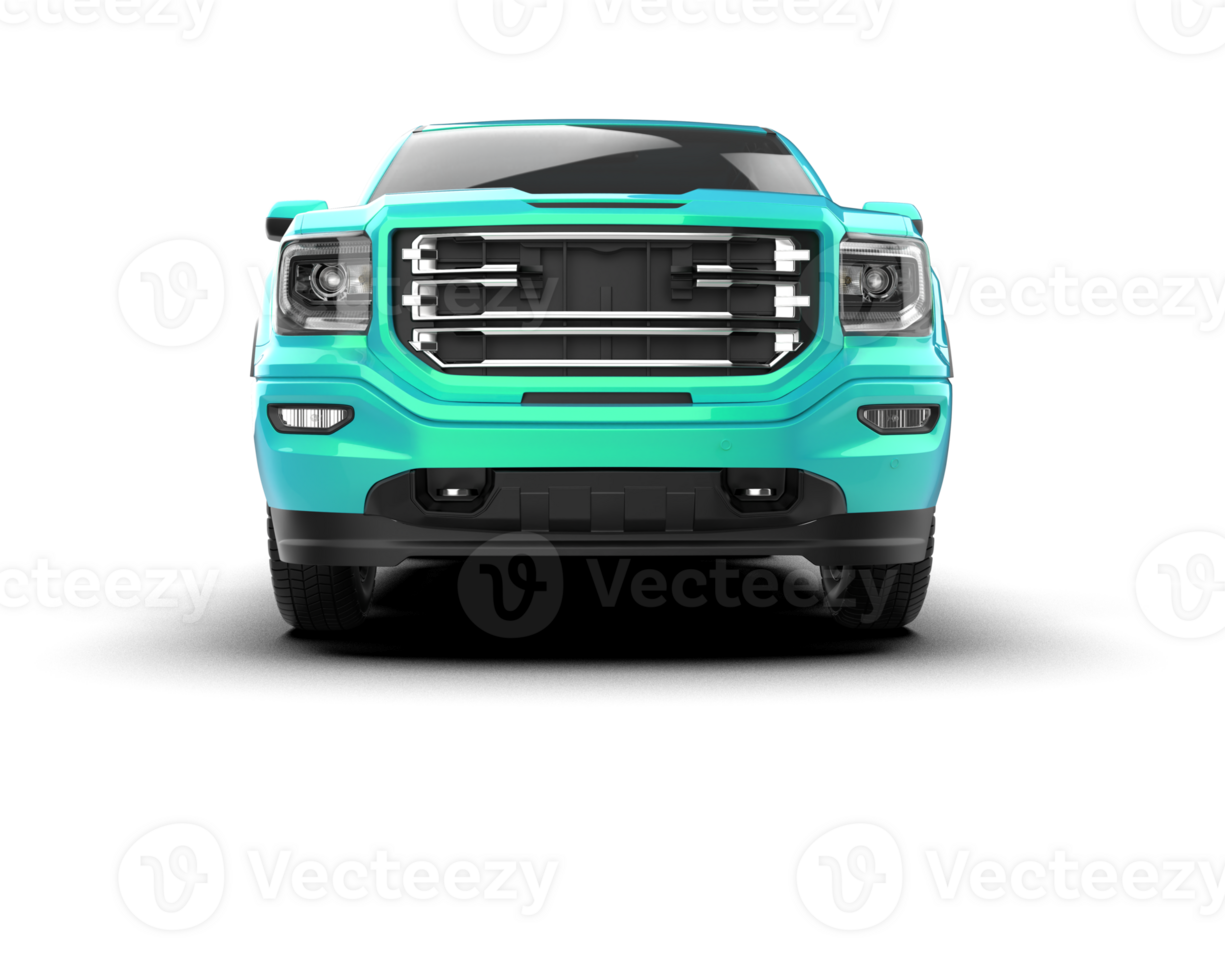 Pickup truck isolated on background. 3d rendering - illustration png