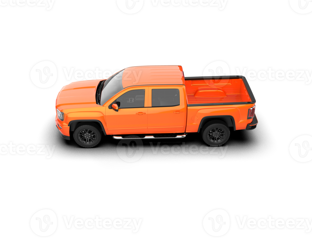 Pickup truck isolated on background. 3d rendering - illustration png