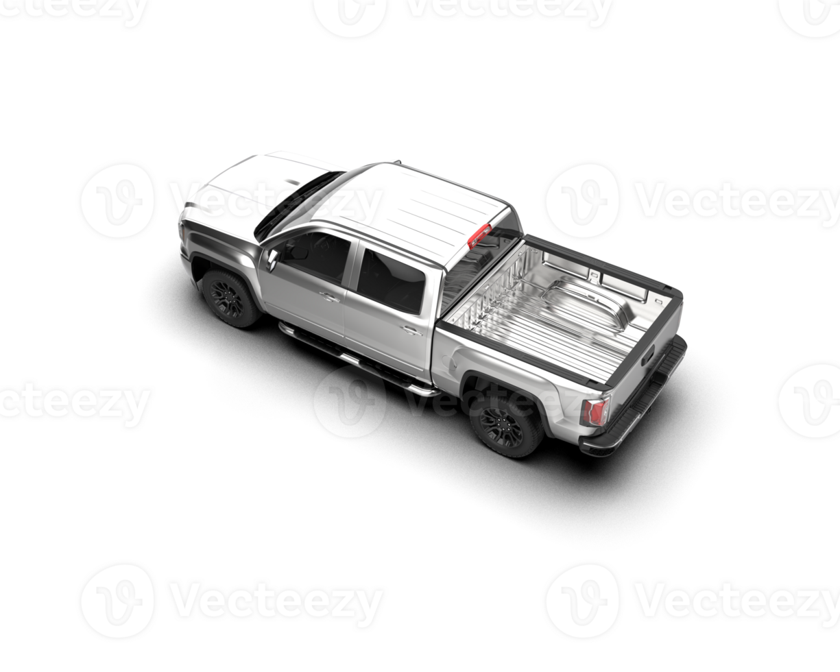 Pickup truck isolated on background. 3d rendering - illustration png