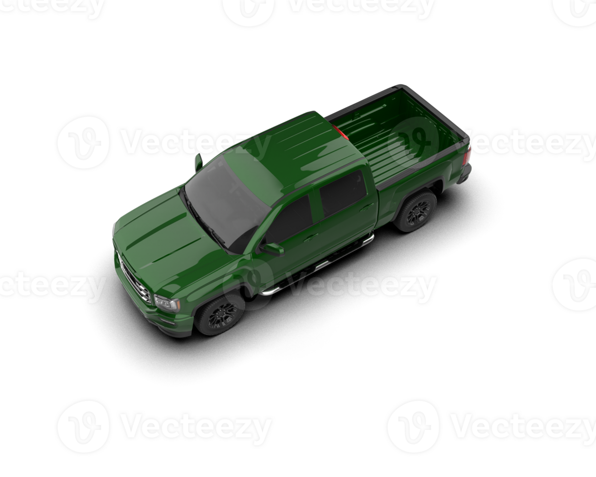 Pickup truck isolated on background. 3d rendering - illustration png