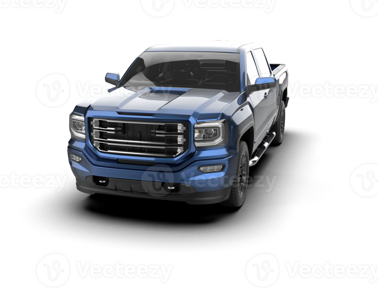Pickup truck isolated on background. 3d rendering - illustration png