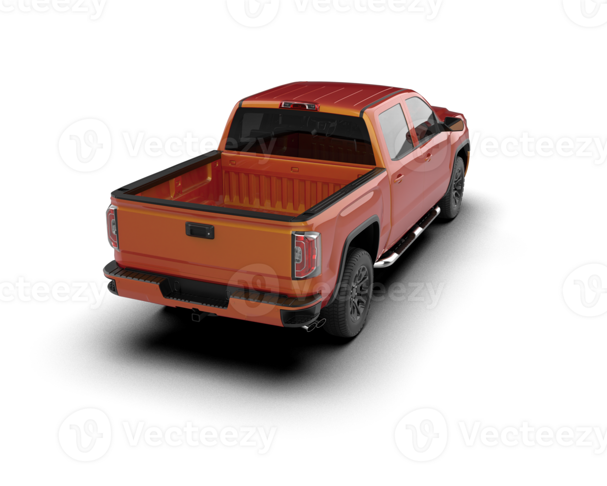 Pickup truck isolated on background. 3d rendering - illustration png