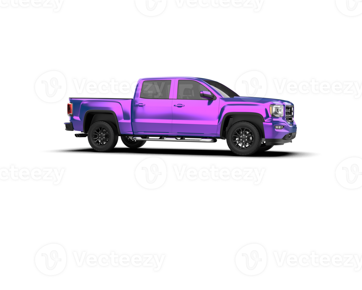 Pickup truck isolated on background. 3d rendering - illustration png