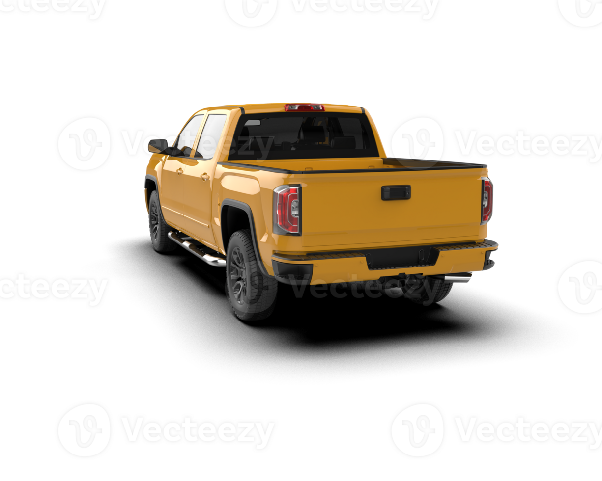 Pickup truck isolated on background. 3d rendering - illustration png