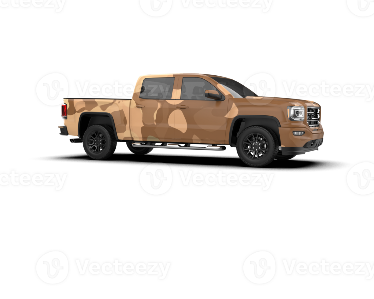 Pickup truck isolated on background. 3d rendering - illustration png