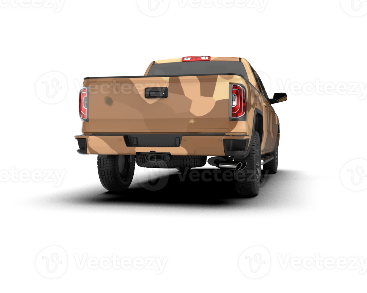 Pickup truck isolated on background. 3d rendering - illustration png