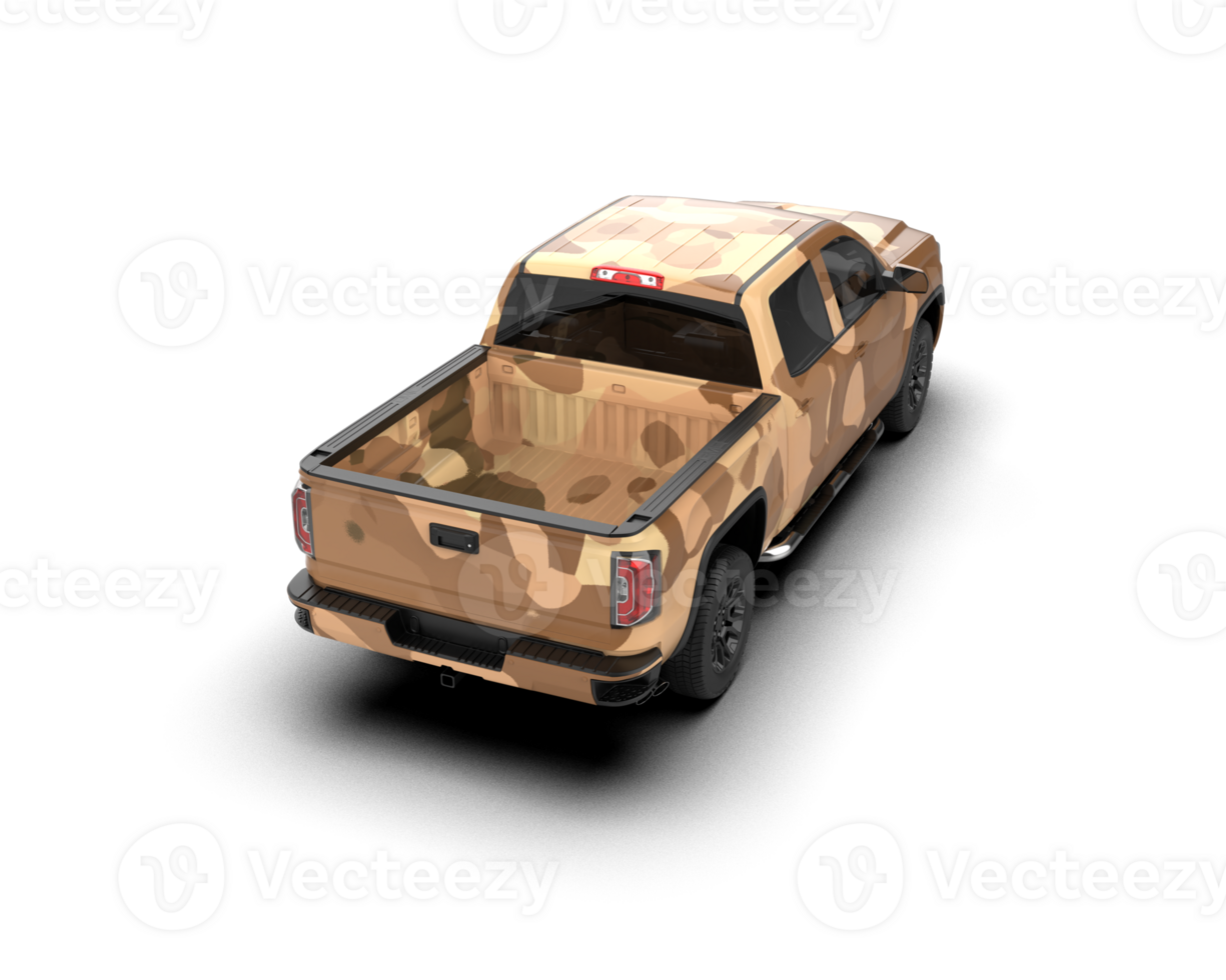Pickup truck isolated on background. 3d rendering - illustration png