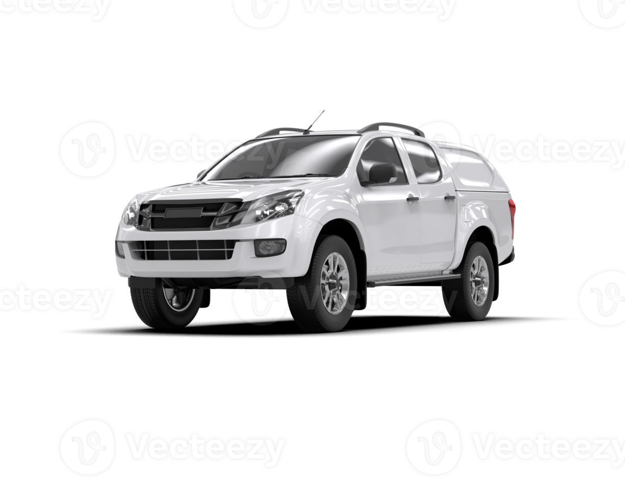 Pickup truck isolated on background. 3d rendering - illustration png
