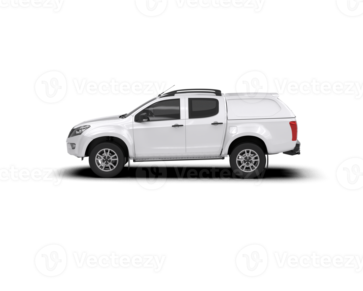 Pickup truck isolated on background. 3d rendering - illustration png