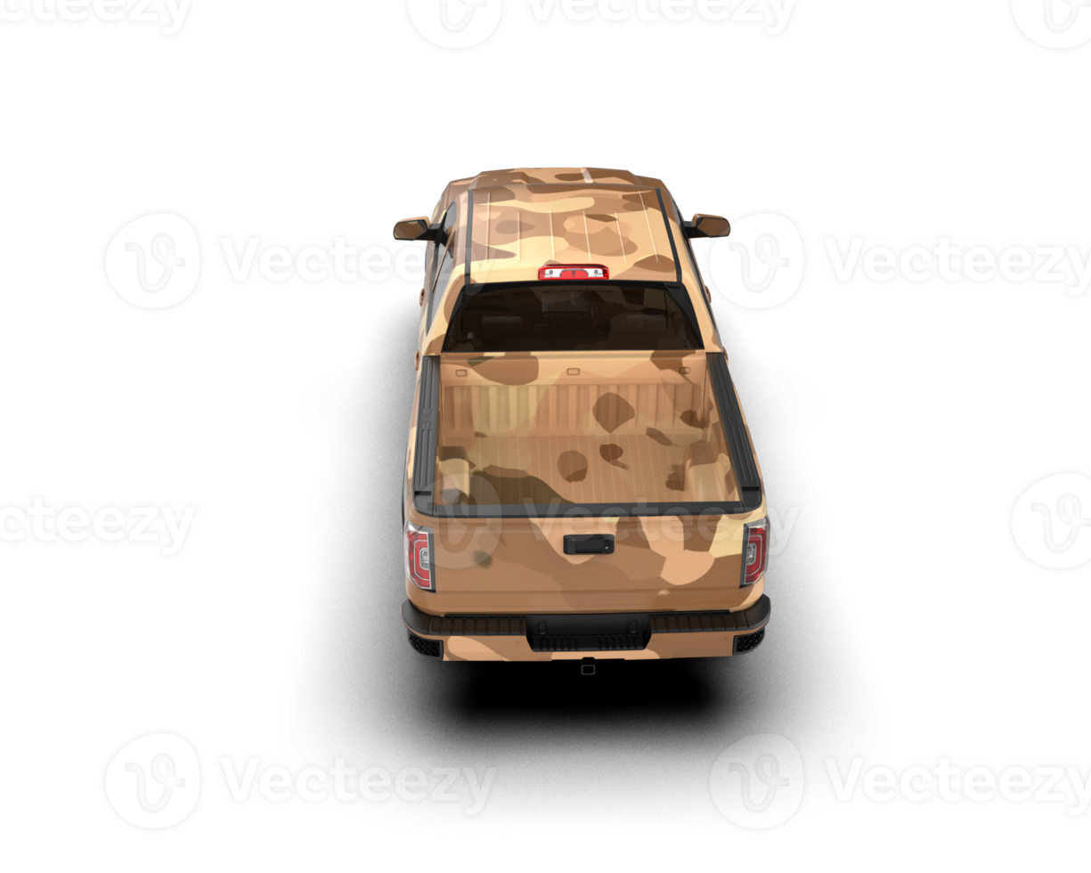 Pickup truck isolated on background. 3d rendering - illustration png