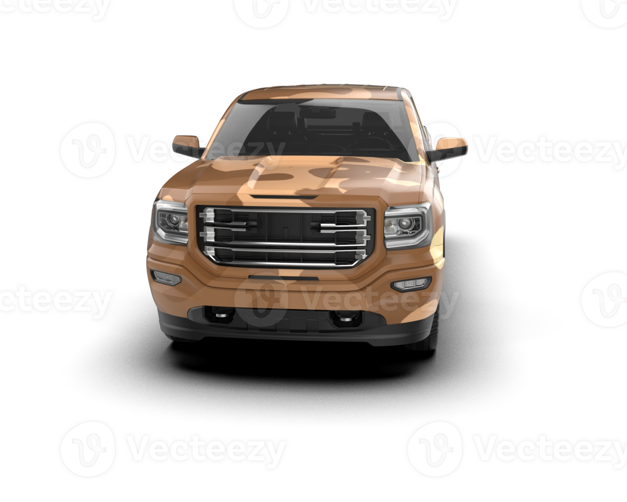 Pickup truck isolated on background. 3d rendering - illustration png