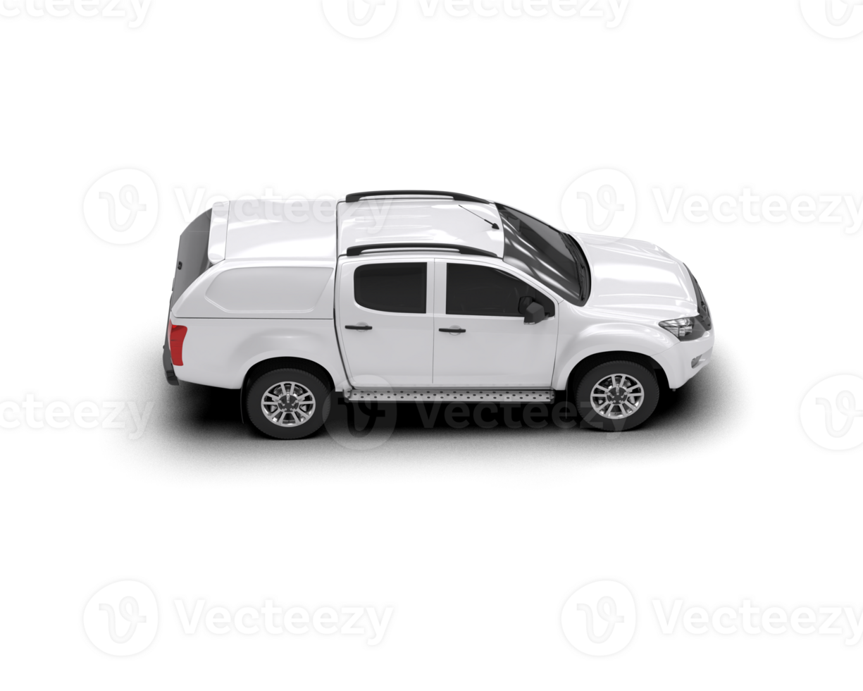 Pickup truck isolated on background. 3d rendering - illustration png