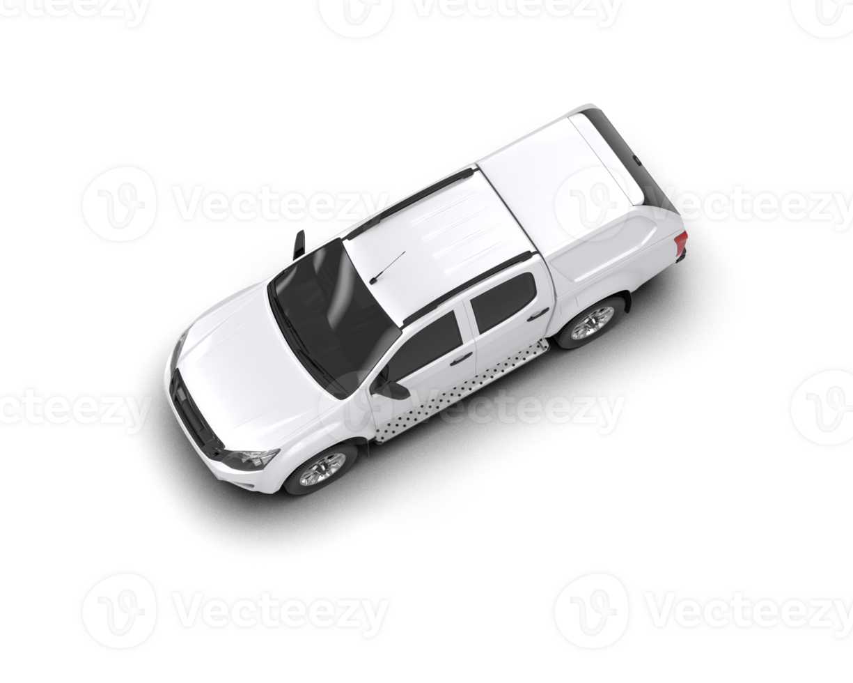 Pickup truck isolated on background. 3d rendering - illustration png