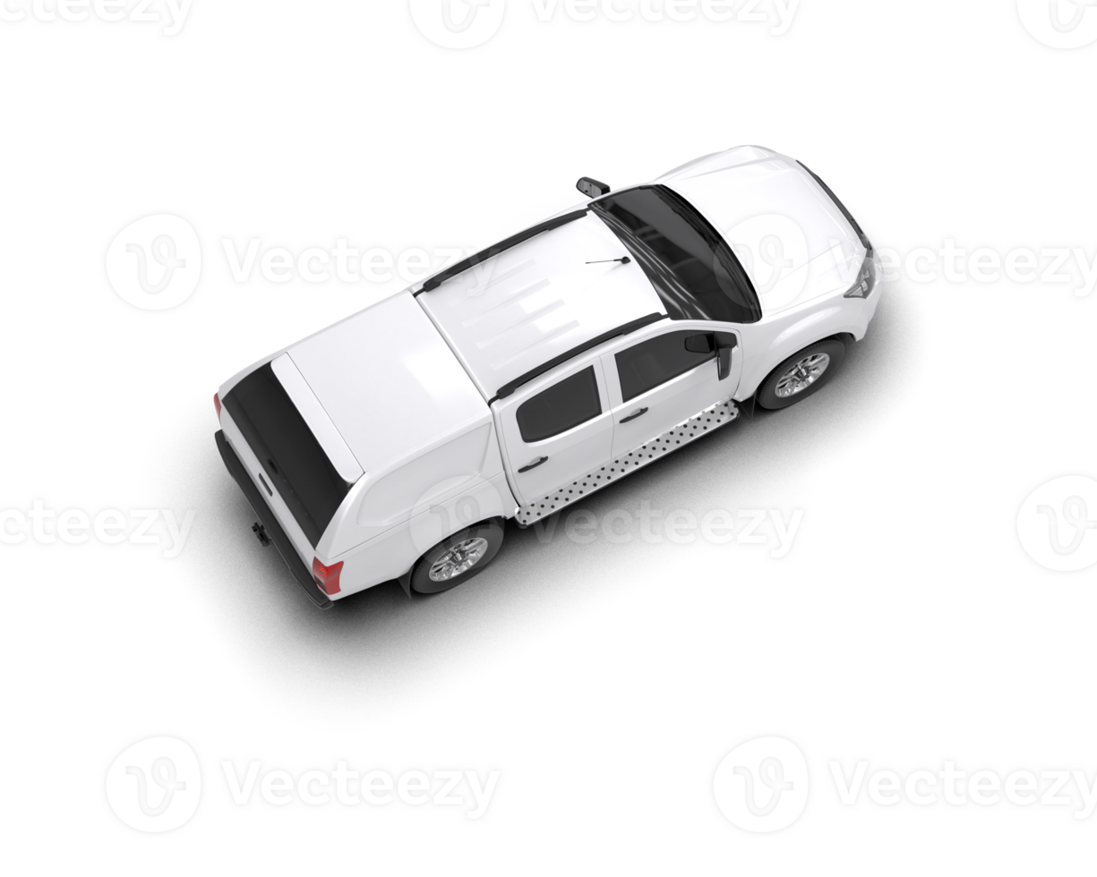 Pickup truck isolated on background. 3d rendering - illustration png