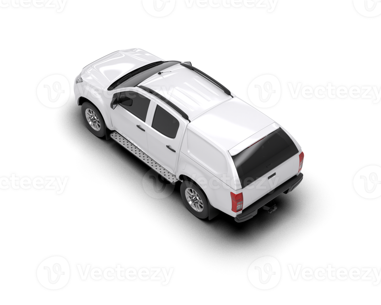 Pickup truck isolated on background. 3d rendering - illustration png