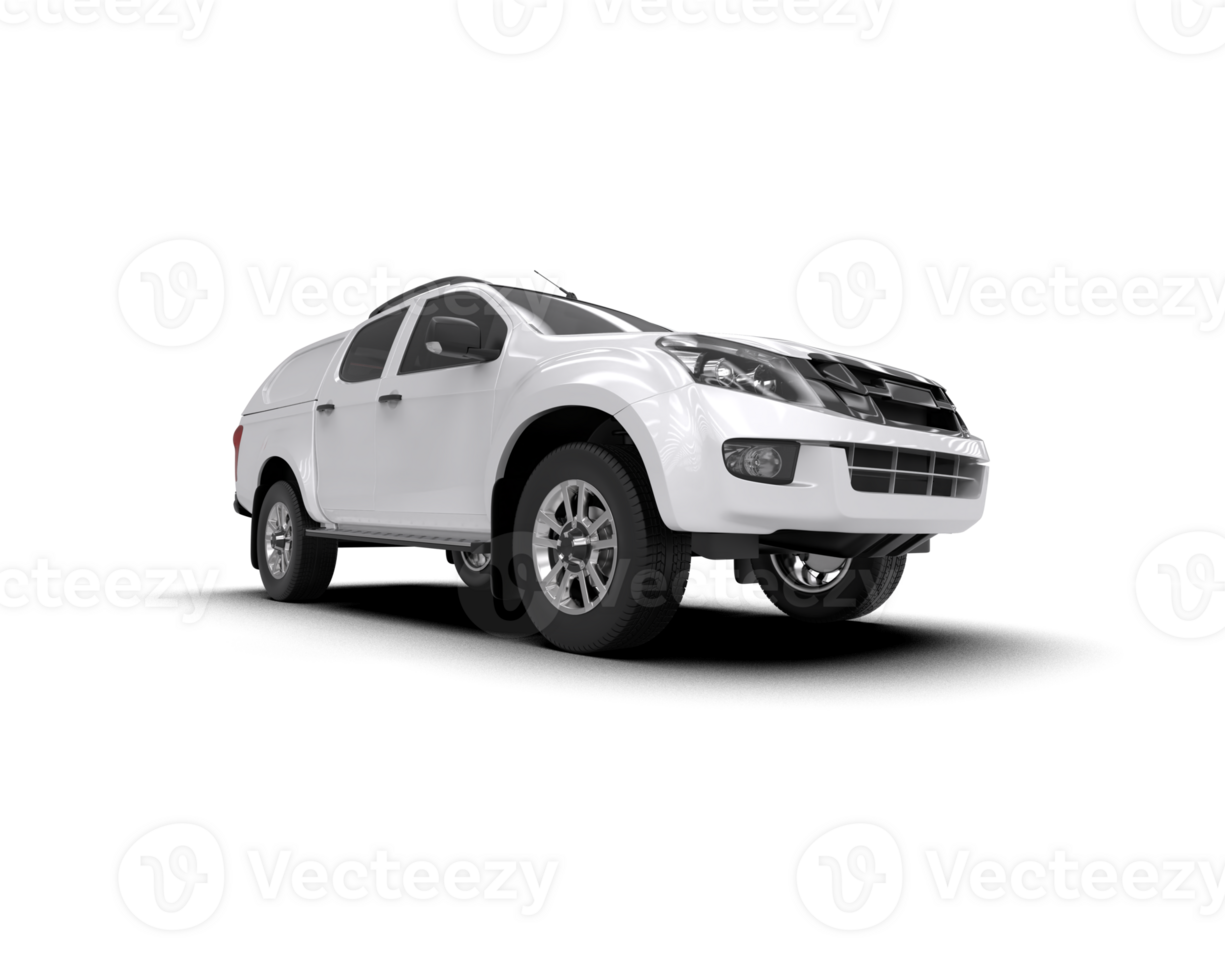 Pickup truck isolated on background. 3d rendering - illustration png