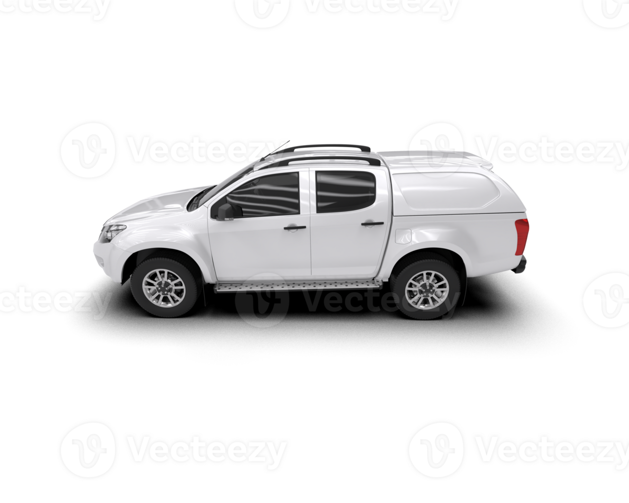 Pickup truck isolated on background. 3d rendering - illustration png