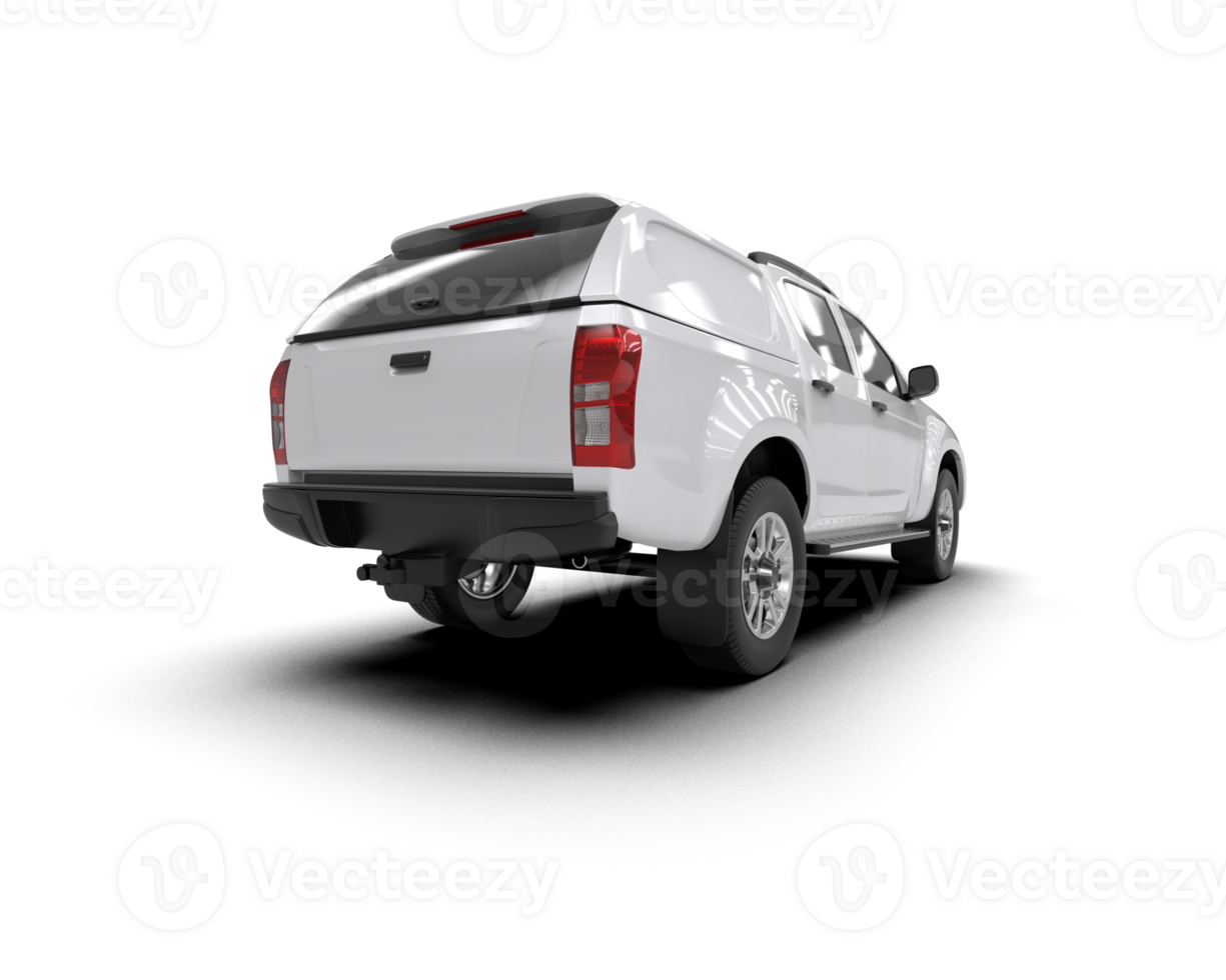 Pickup truck isolated on background. 3d rendering - illustration png