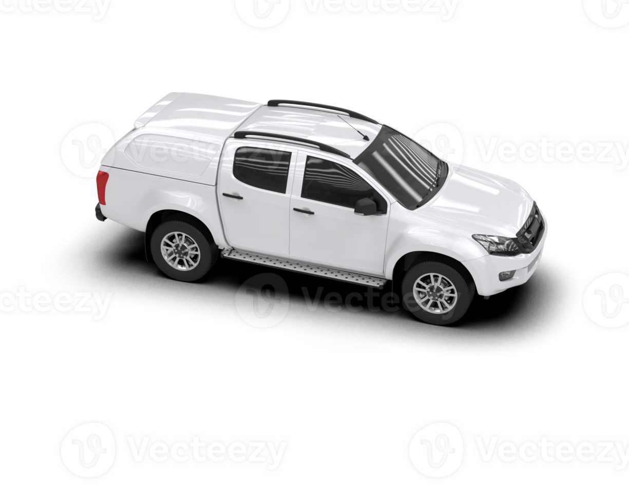 Pickup truck isolated on background. 3d rendering - illustration png