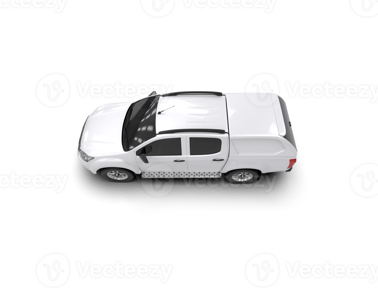 Pickup truck isolated on background. 3d rendering - illustration png
