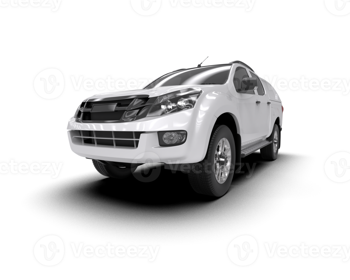 Pickup truck isolated on background. 3d rendering - illustration png